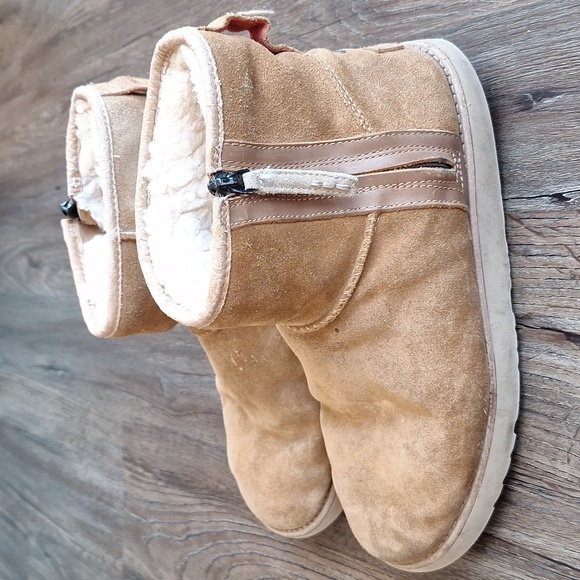 Ugg Mens Ankle Tank Side Zip Boot Size 9 - Picture 3 of 9